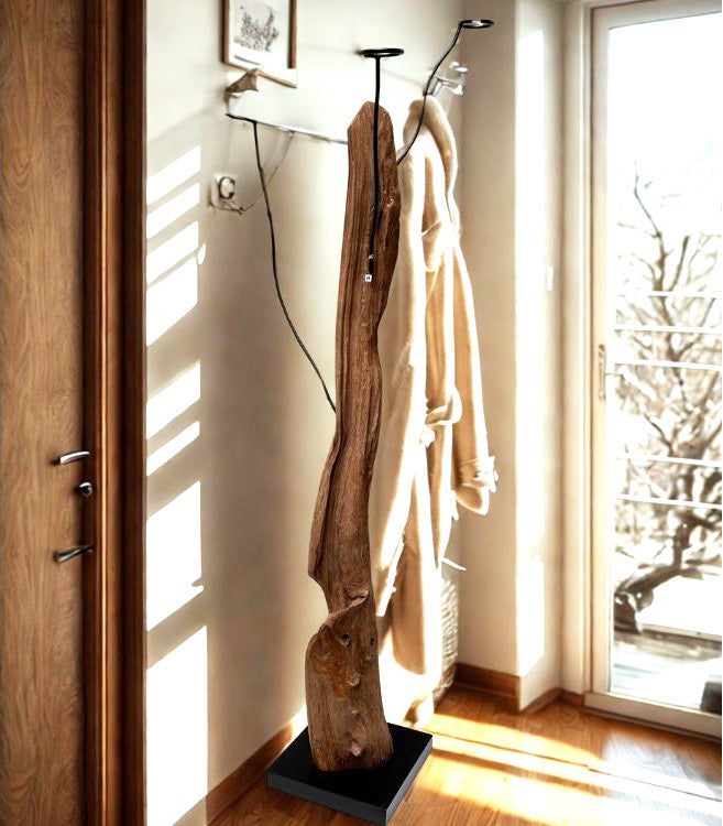 Holz Garderobe mit Holz
