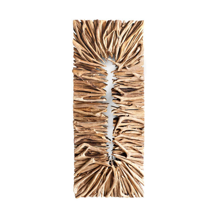Treibholz LED Wandlampe