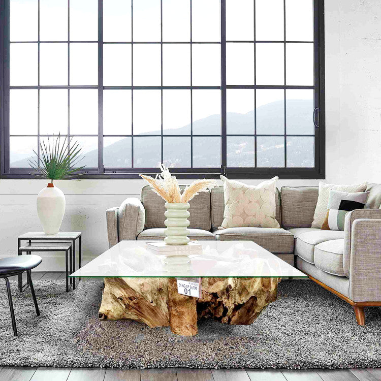 Wurzel Wohnzimmertisch quadratisch