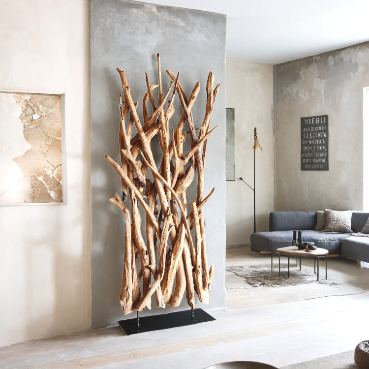 Raumteiler aus Teakholz