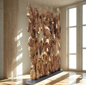 Raumteiler mit Ästen