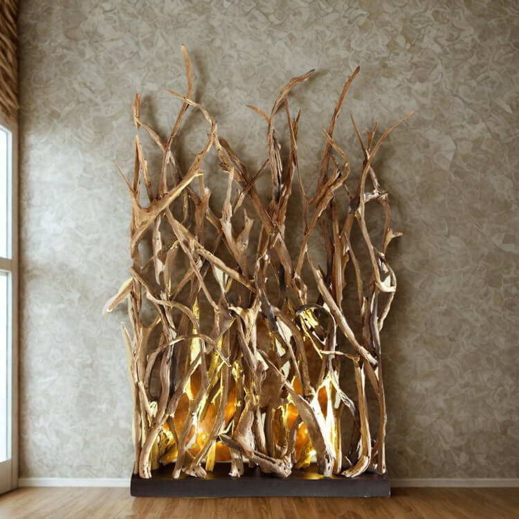 Holz Trennwand Sichtschutz XL