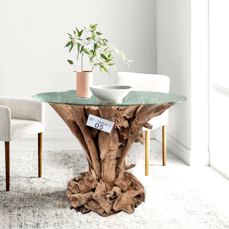 Design Esszimmer Tisch aus Wurzelholz