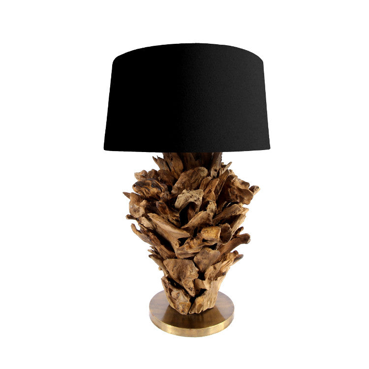 Tischlampe aus Teak von Exotischerleben