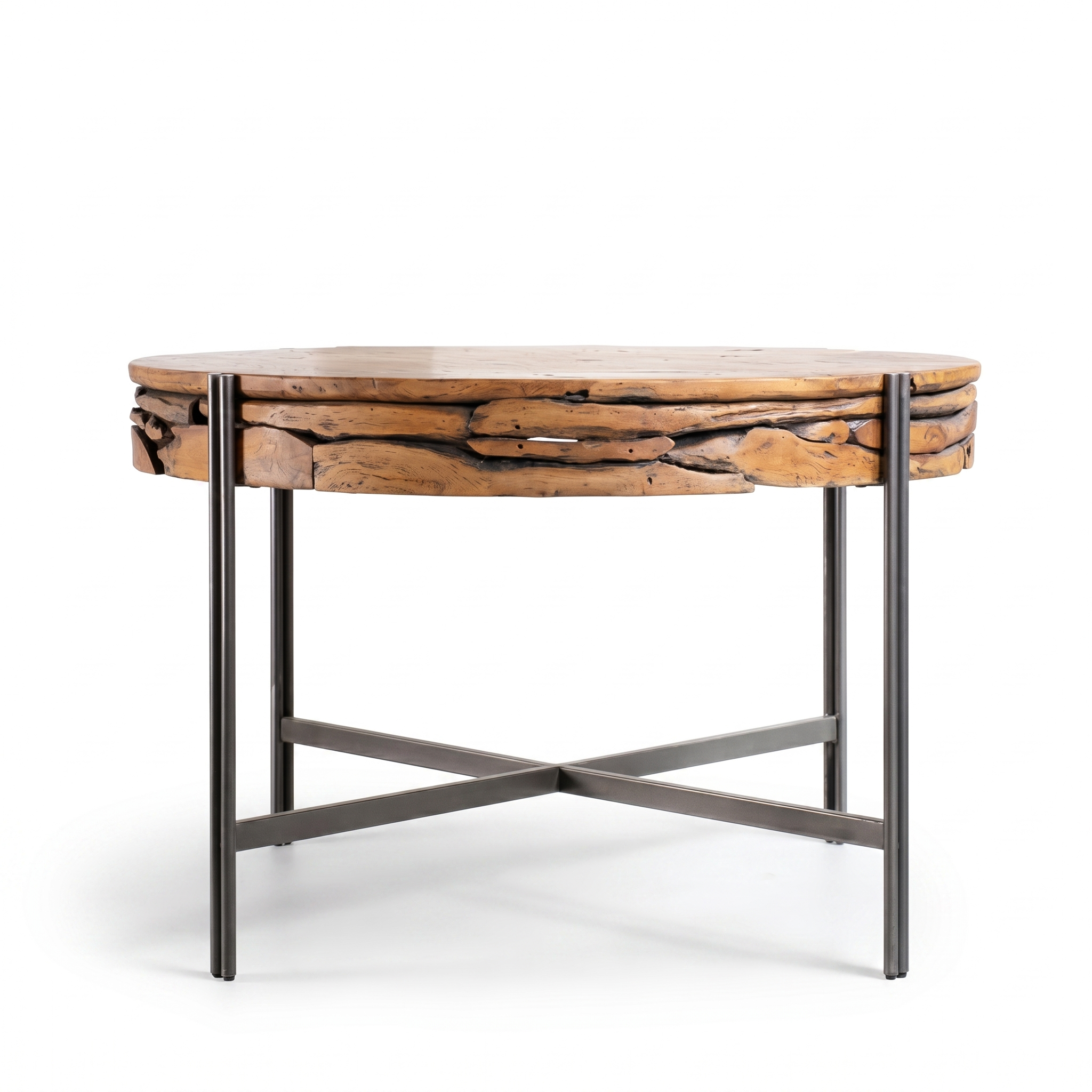 Teakholz Esstisch ROKKA Ø 120 cm