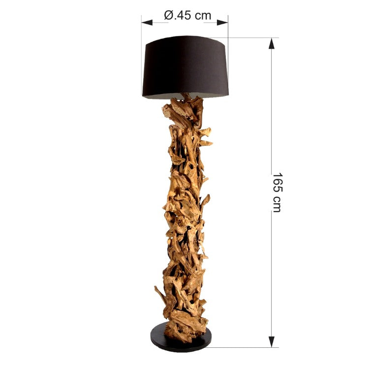 Zeichnung Treibholz Lampe