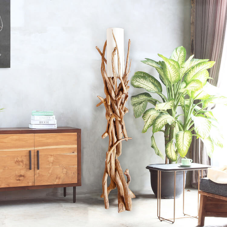 Treibholz Stehlampen von Exotischerleben
