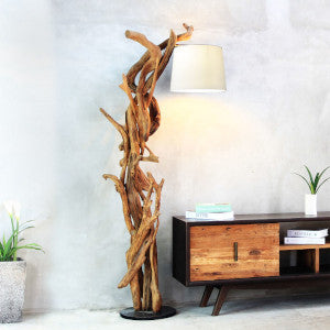 Wurzelholz-Lampen