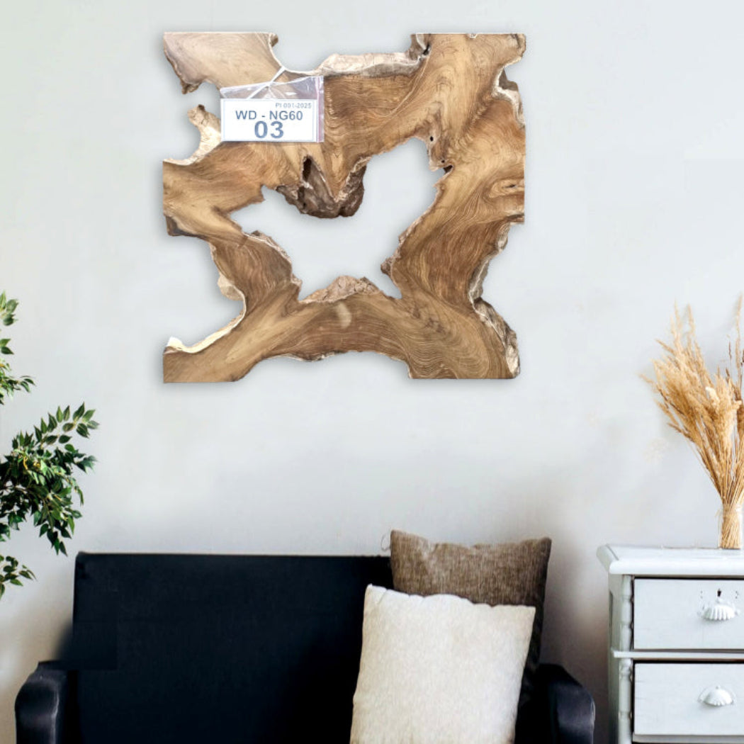 Holz Wandbild aus Wurzel