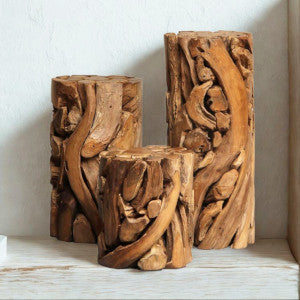 Holz Säulen aus Teak