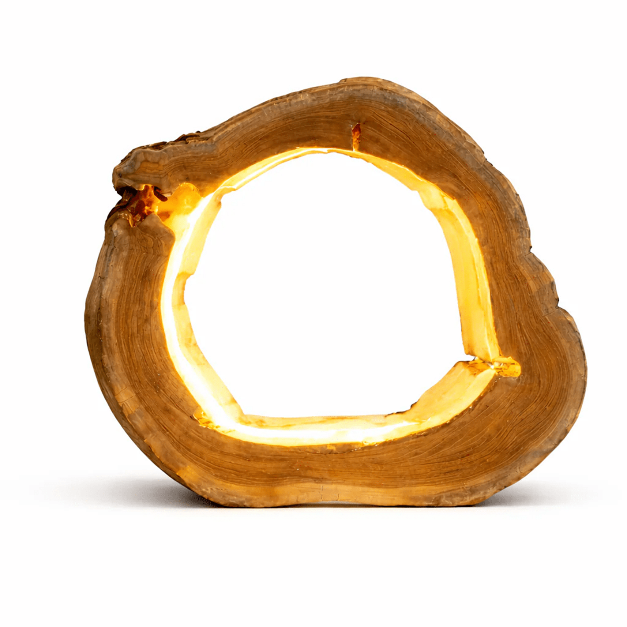 Stolní disková stolní lampa NATURA LED s integrovaným LED páskem
