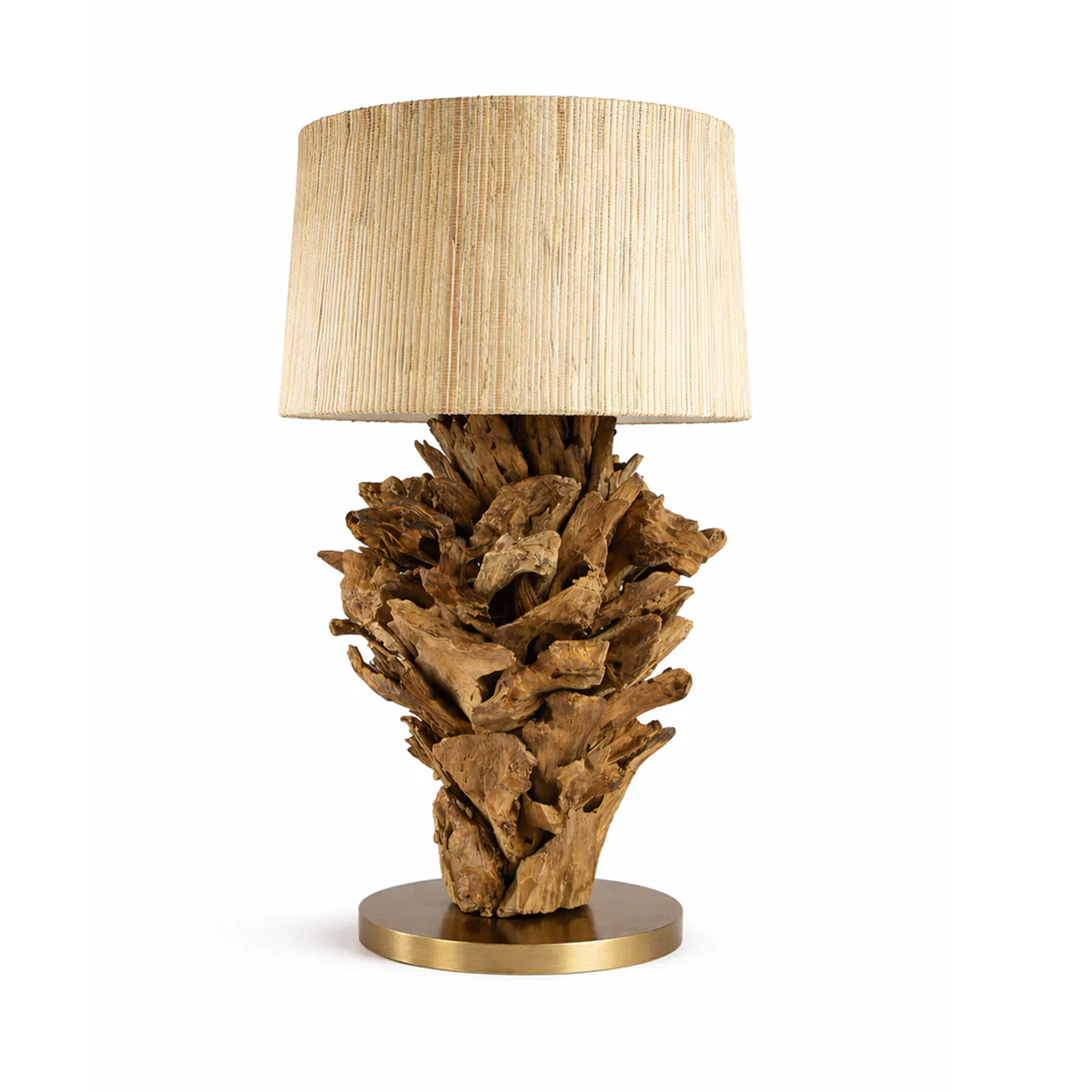 Tischlampe Wurzelholz FICUS Höhe 70 cm