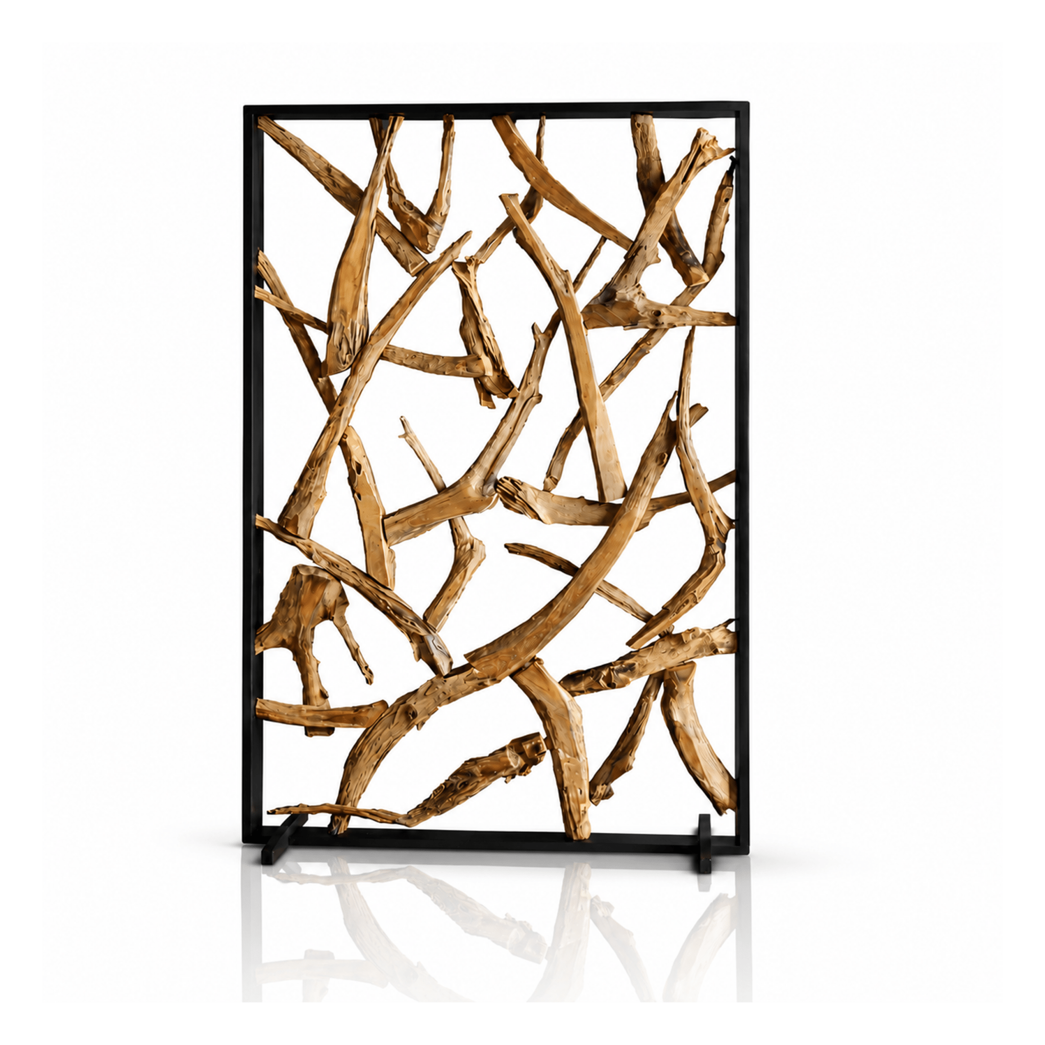 MAZE dělicí příčka teak 120cm x 180cm