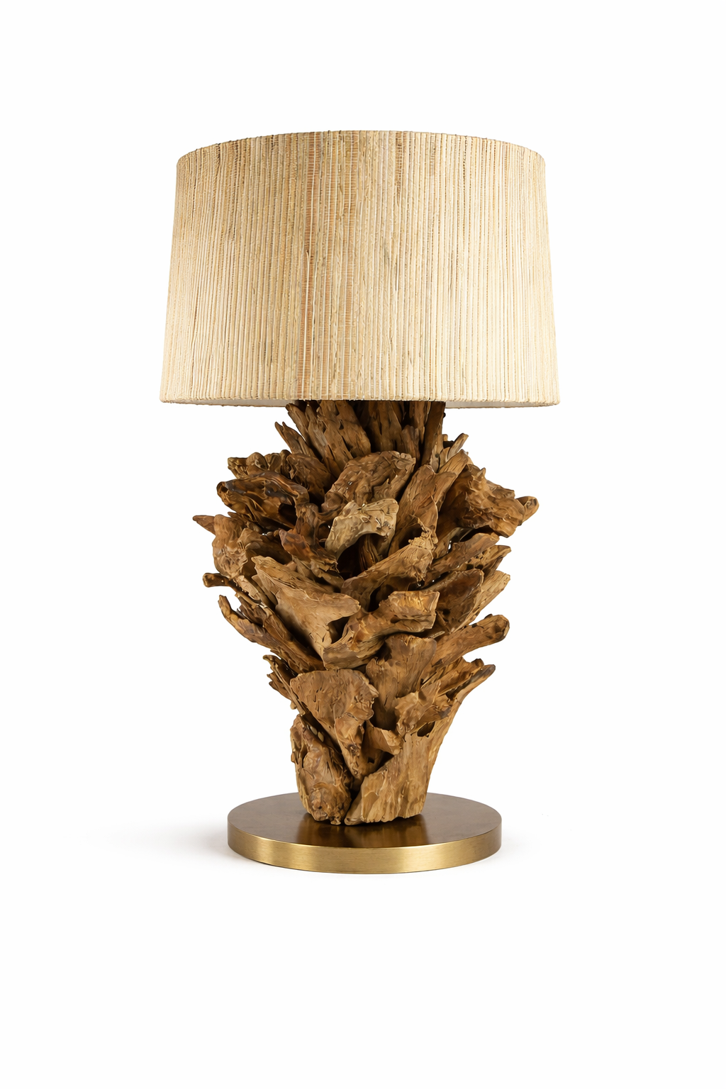 Tischlampe Wurzelholz FICUS Höhe 70 cm