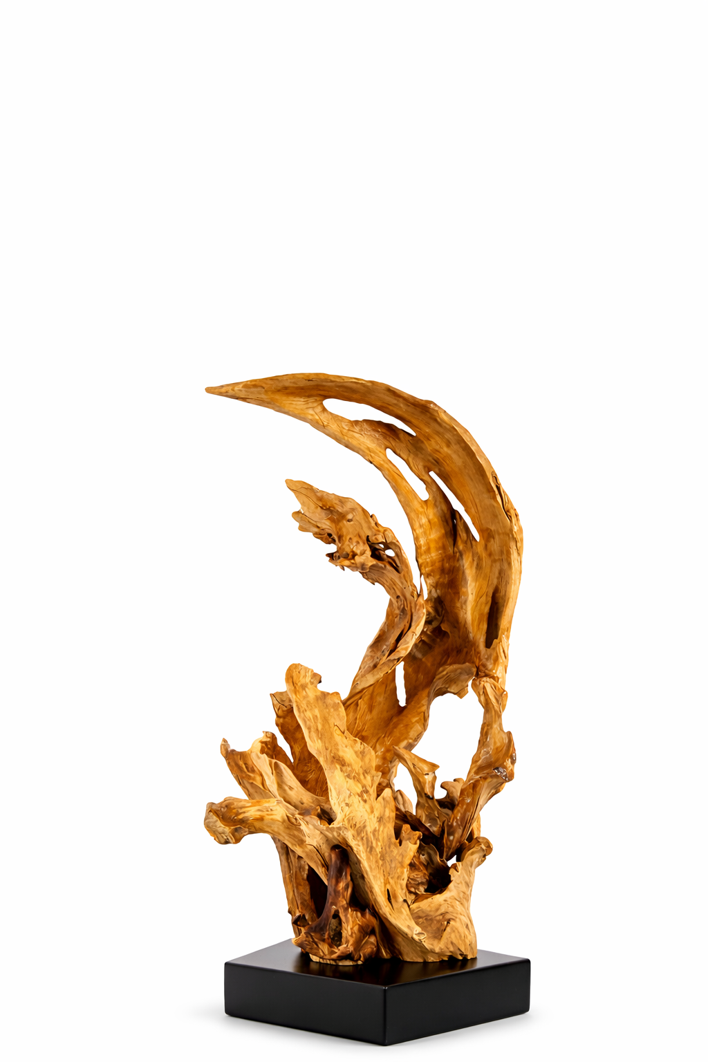 Treibholz Tischlampe KRYTON Höhe 80 cm