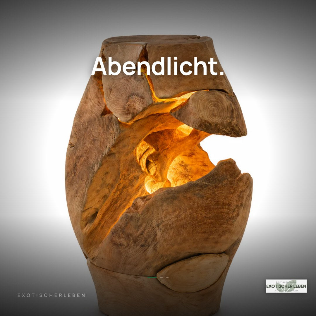 Naga Wurzelholz Tischlampe