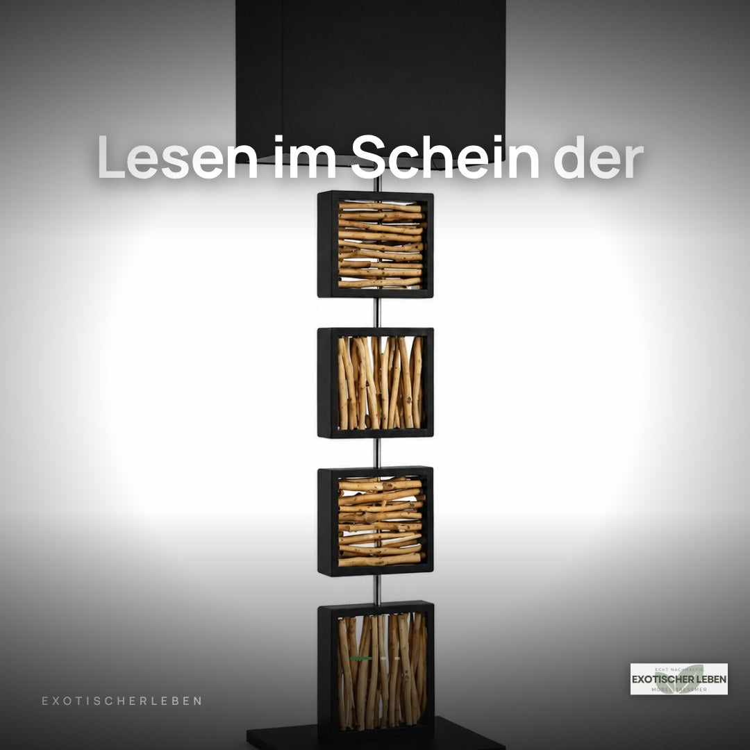 Design Stehlampe REMA 163cm Treibholzlampe