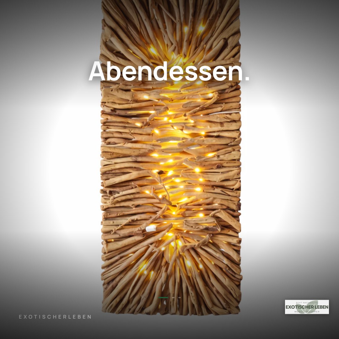 LED Treibholz Wandlampe LUMINA