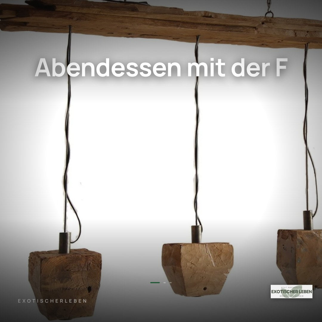 Treibholz Pendelleuchte LUMEN 120cm
