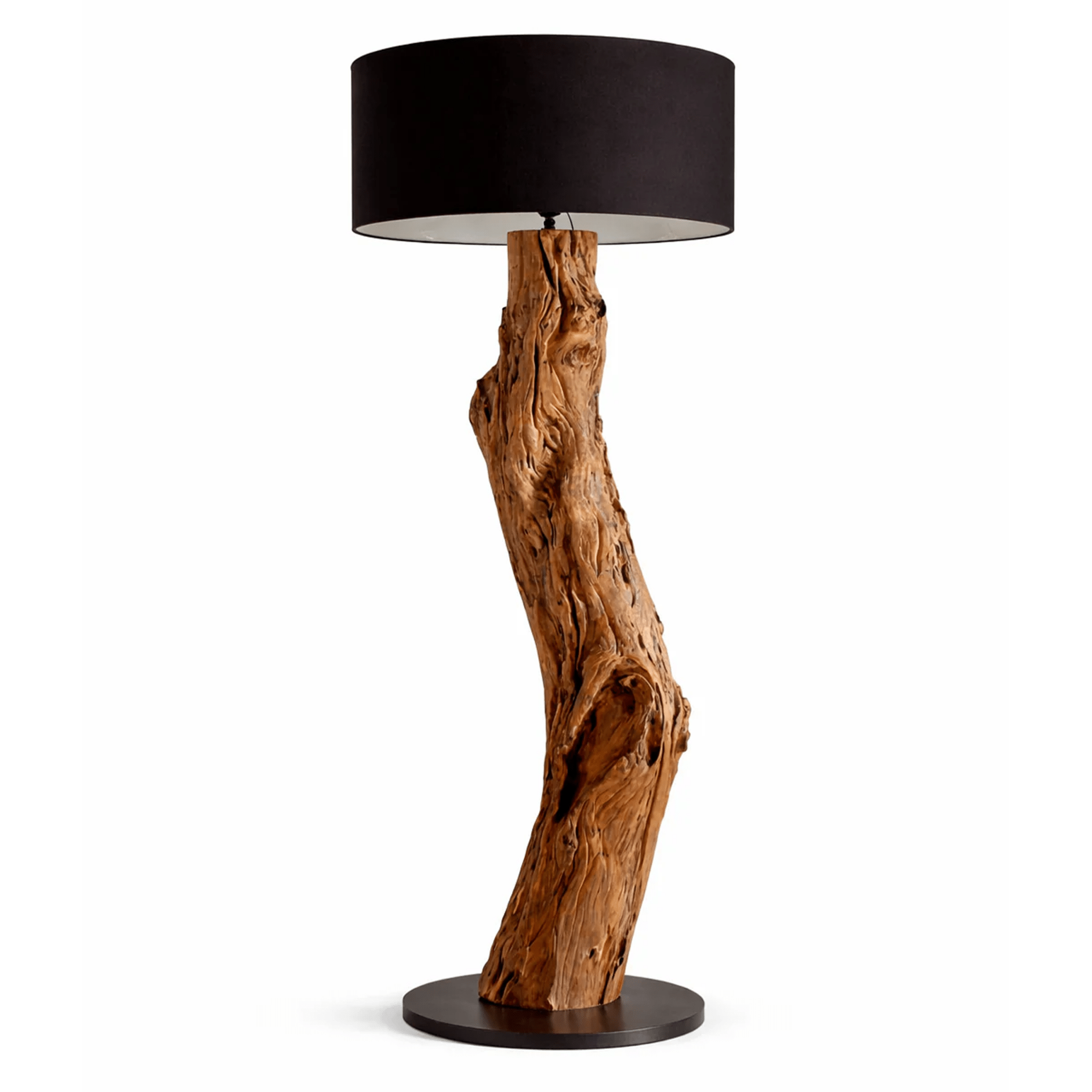Stojací lampa dřevěný kufr KENYON výška 160 cm