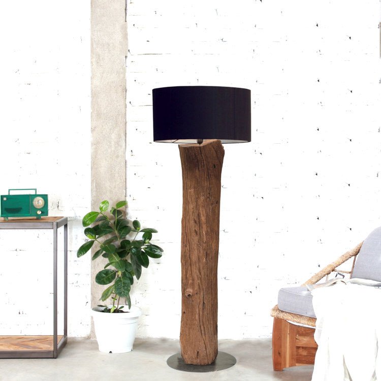 Gulvlampe træ 160 cm