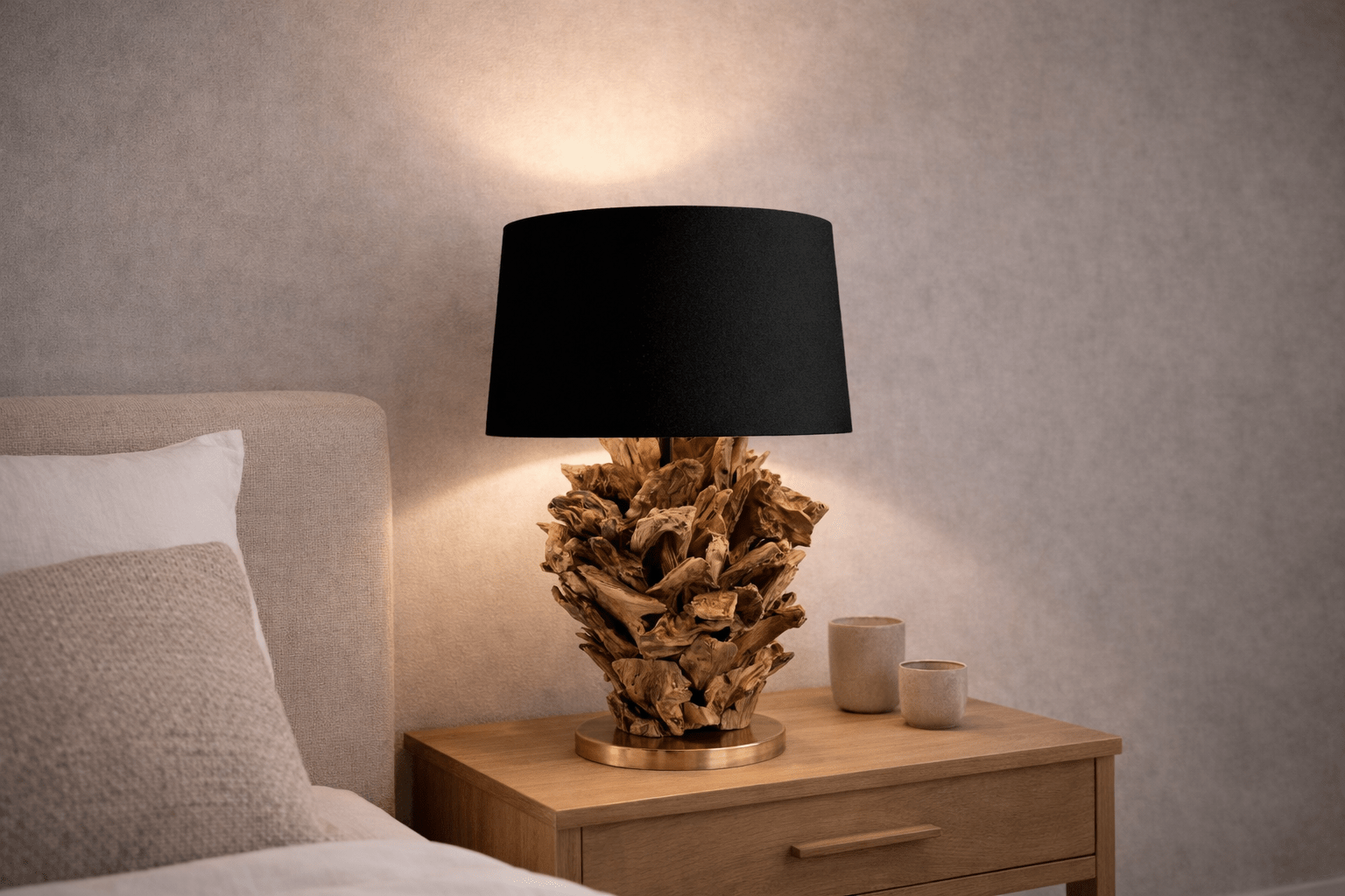 Επιτραπέζιο φωτιστικό ρίζα ξύλο FICUS ύψος 70 cm