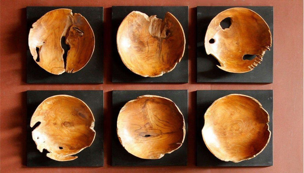 Wand-Dekoration Teak Holz