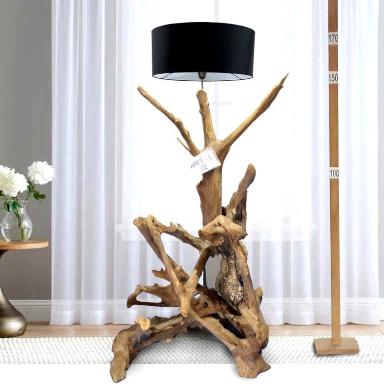 Wurzel Stehlampe L02 mit Lampenschirm