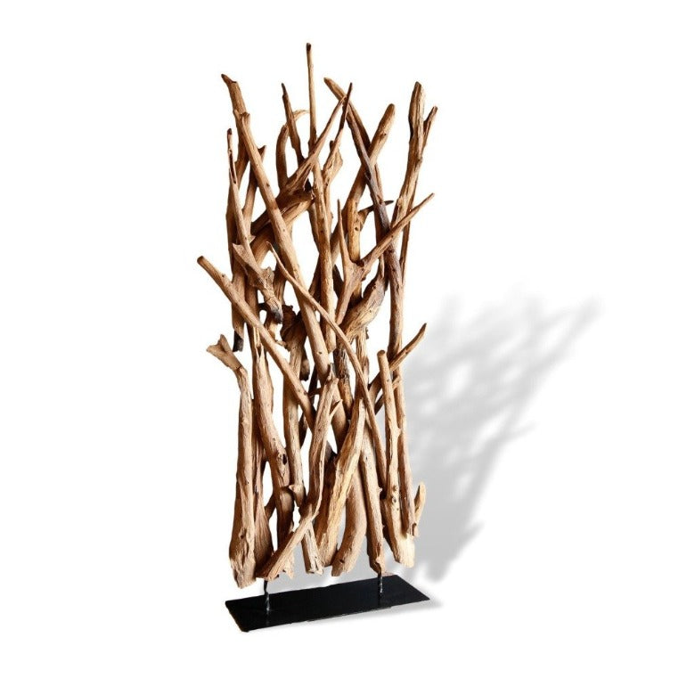 Raumteiler Äste Holz Teak