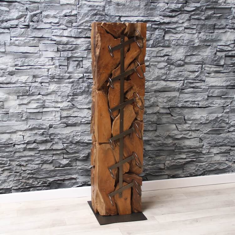 Holz Weinständer für 6 Flaschen von Exotischerleben