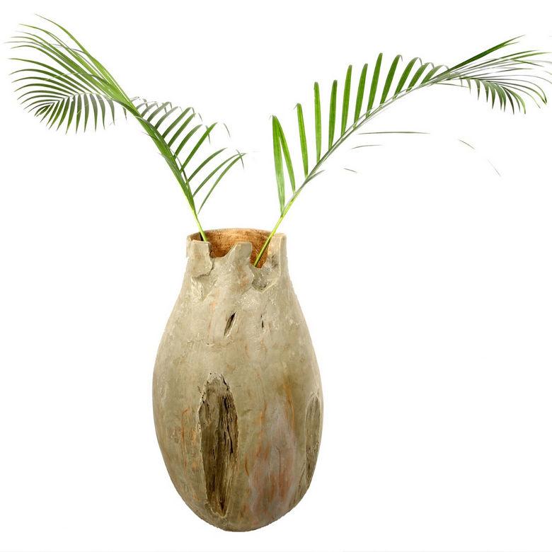 Treibholz Blumenvase Teak von Exotischerleben