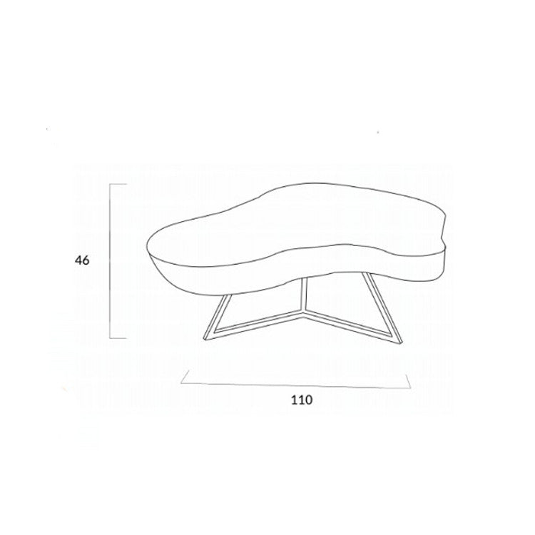 Couchtisch Baumscheibe DILAS Ø 110 x 110 cm