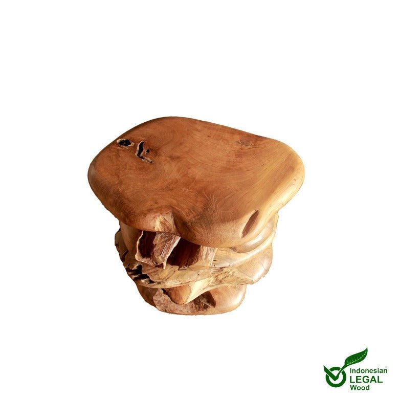 Dřevěný sloupový podstavec CAMBRIA teak 50 cm - Exotic Life