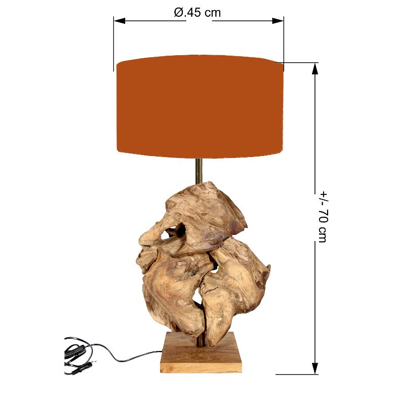 Kupte si neobvyklou dřevěnou stolní lampu