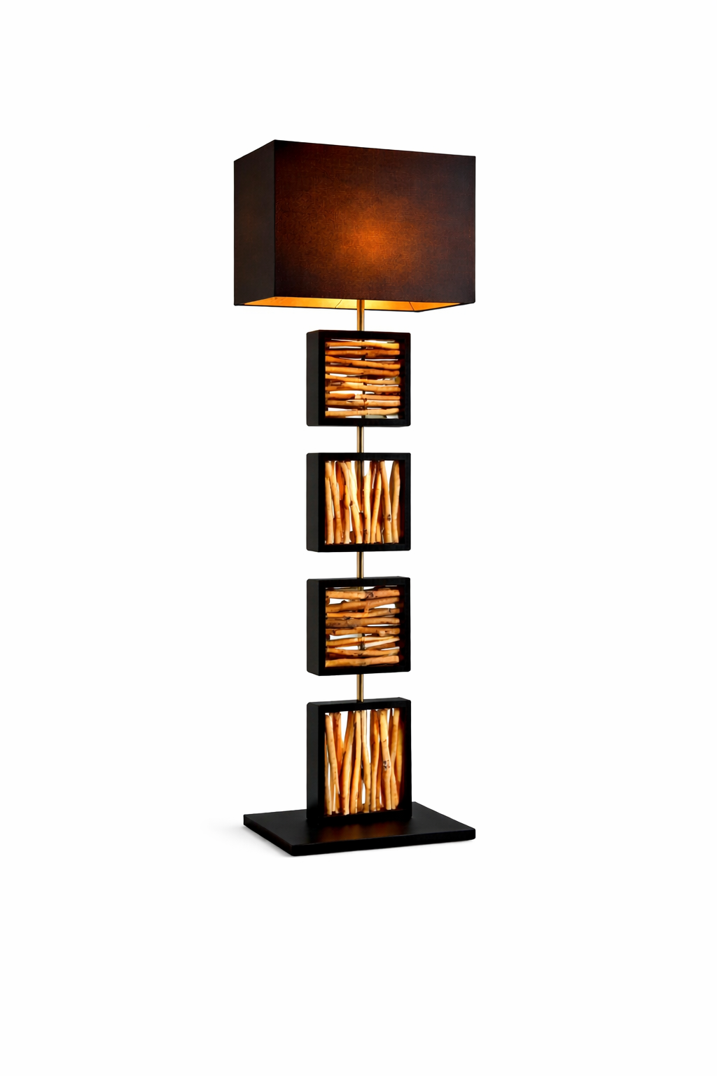 Design Stehlampe REMA 163cm Treibholzlampe