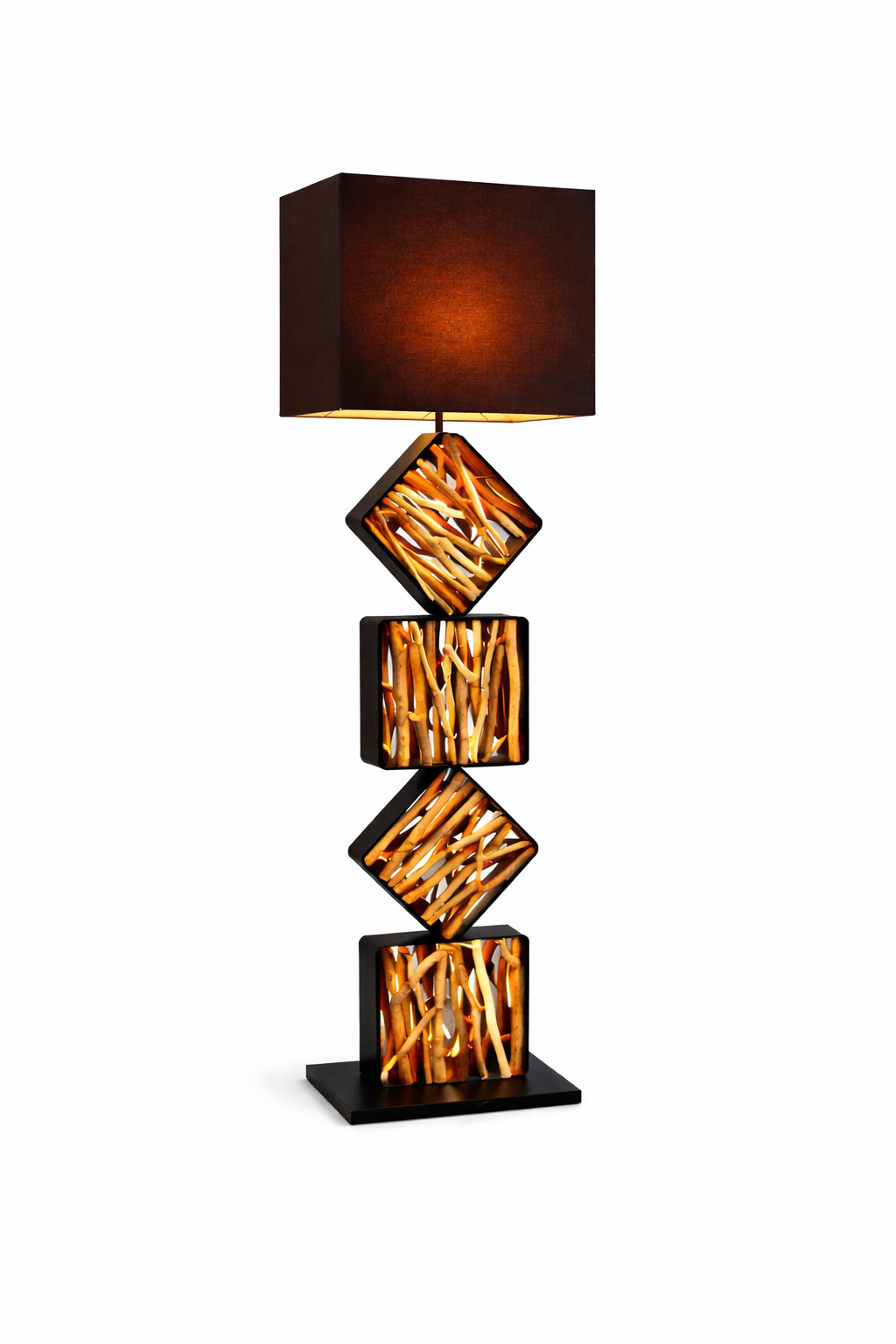 Design Stehlampe SAWA 155cm Treibholzlampe