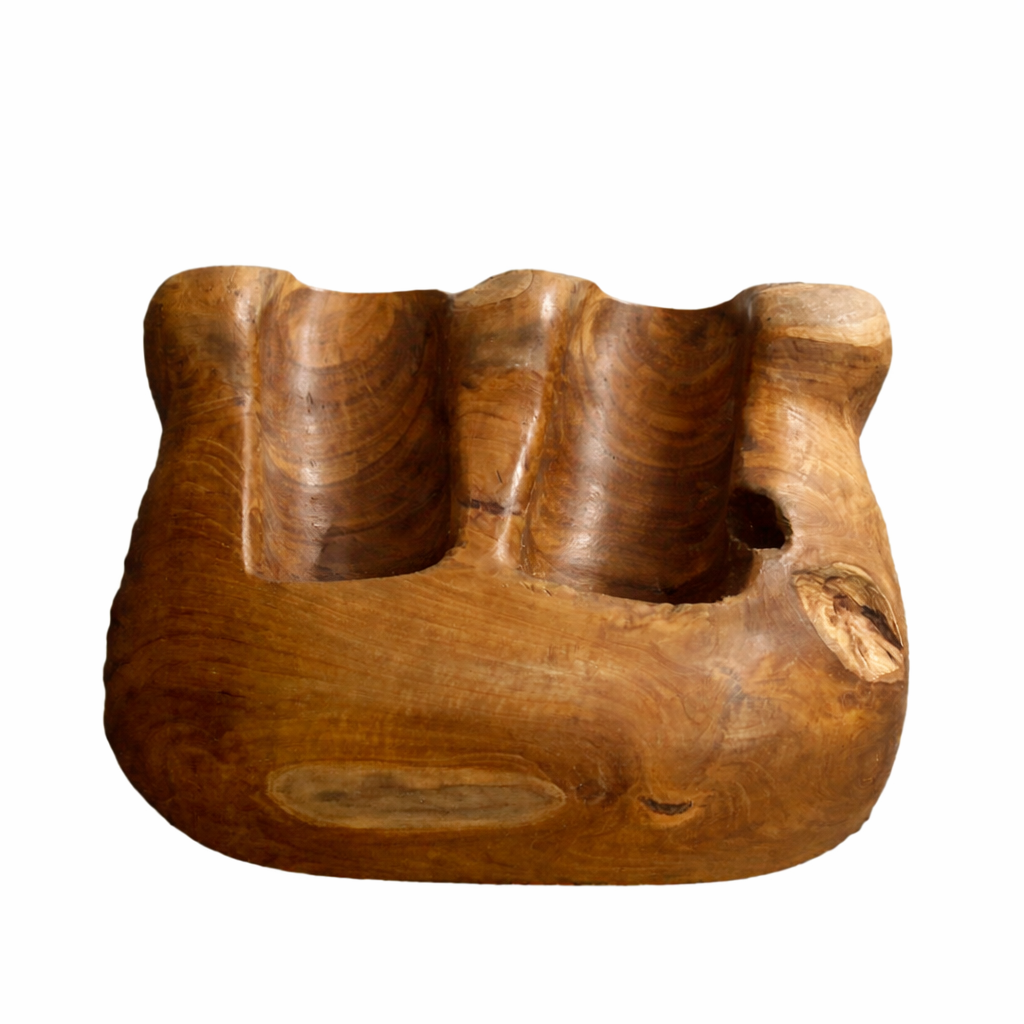 VERO Weinregal Holzstamm für 2 Flaschen