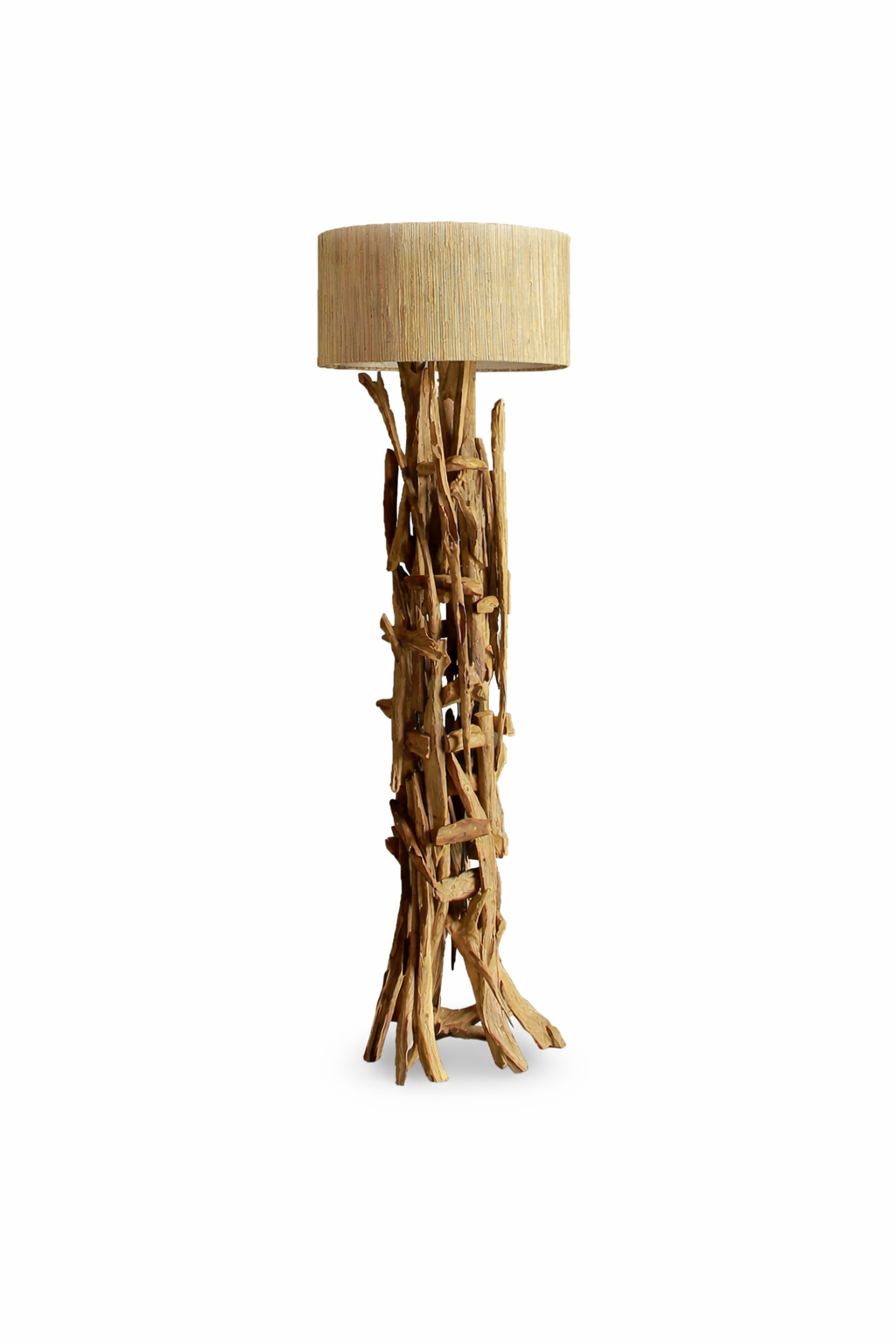 Treibholz Stehlampe REGATA  inkl. Lampenschirm