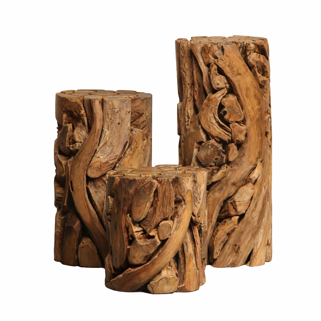 Teak Holz Säule XILON rund