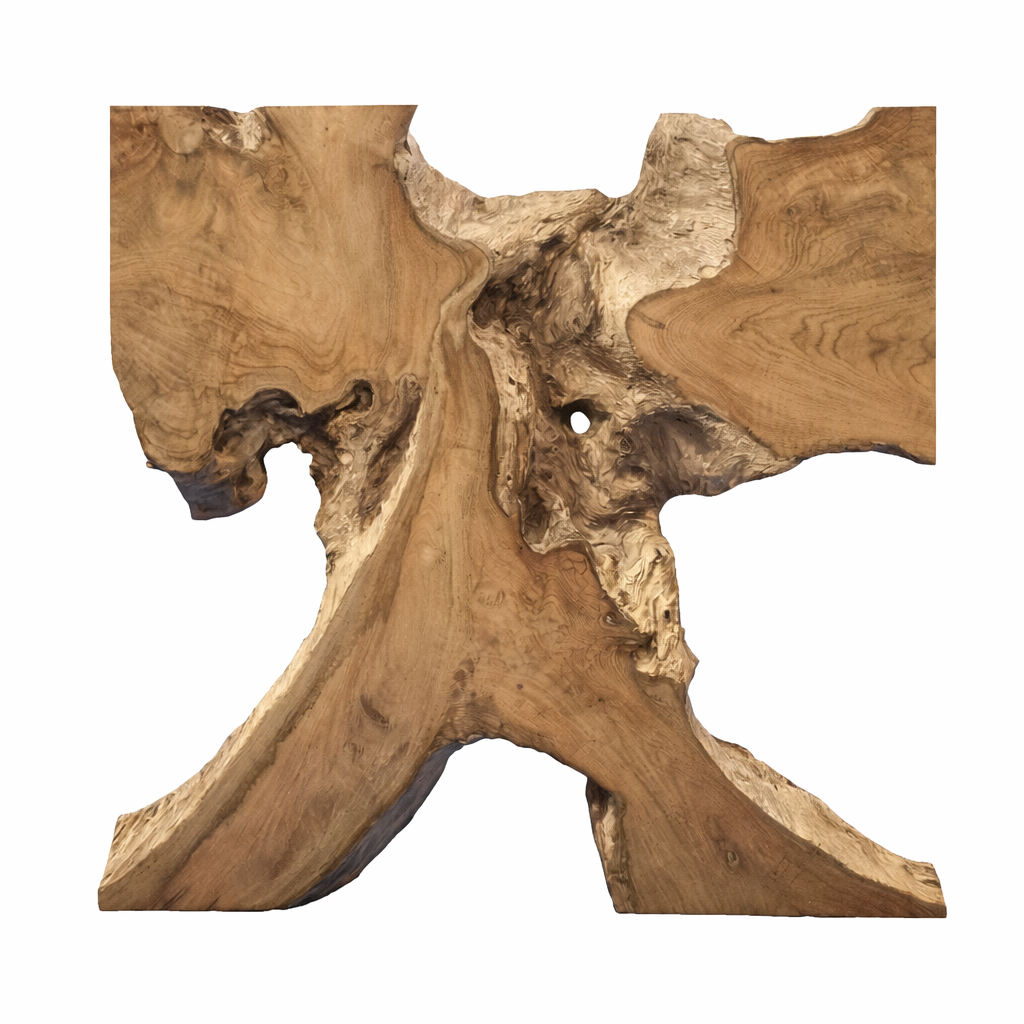 Wandbild NAGA 60cm x 60cm aus Teak Holz