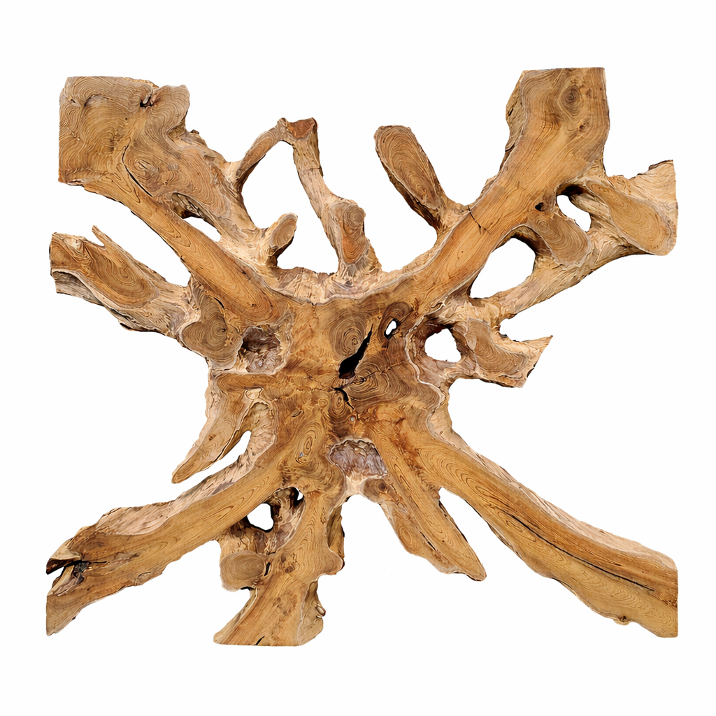 Wandbild NAGA 100cm x 100cm aus Teak Holz