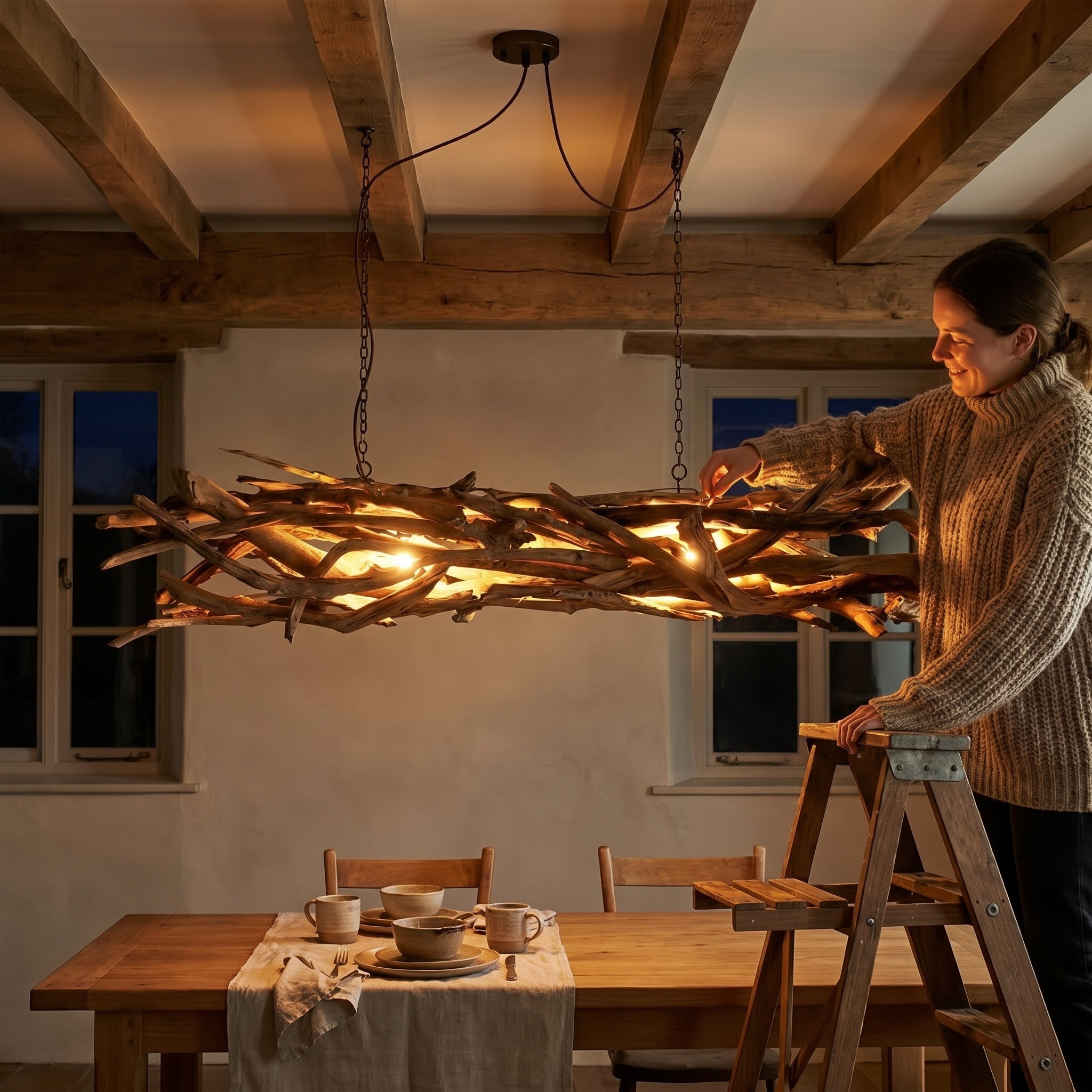 BLUMA Wurzel Deckenlampe 100-120cm