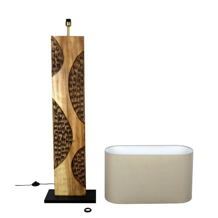 Details Holz Lampe