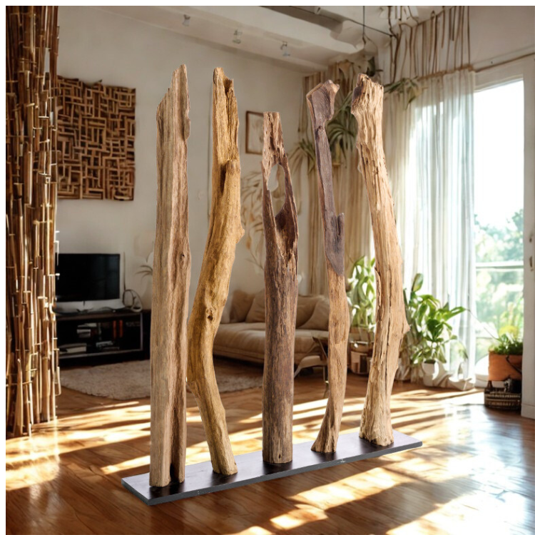 Holz Raumteiler mit Ästen von Exotischerleben