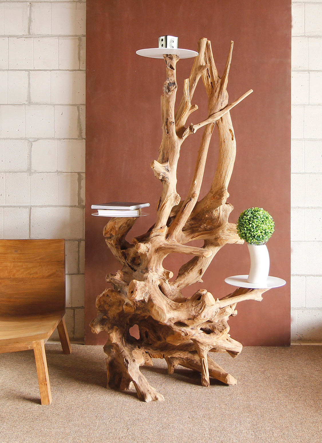 Wurzel Deko Pflanzenständer MEGAN