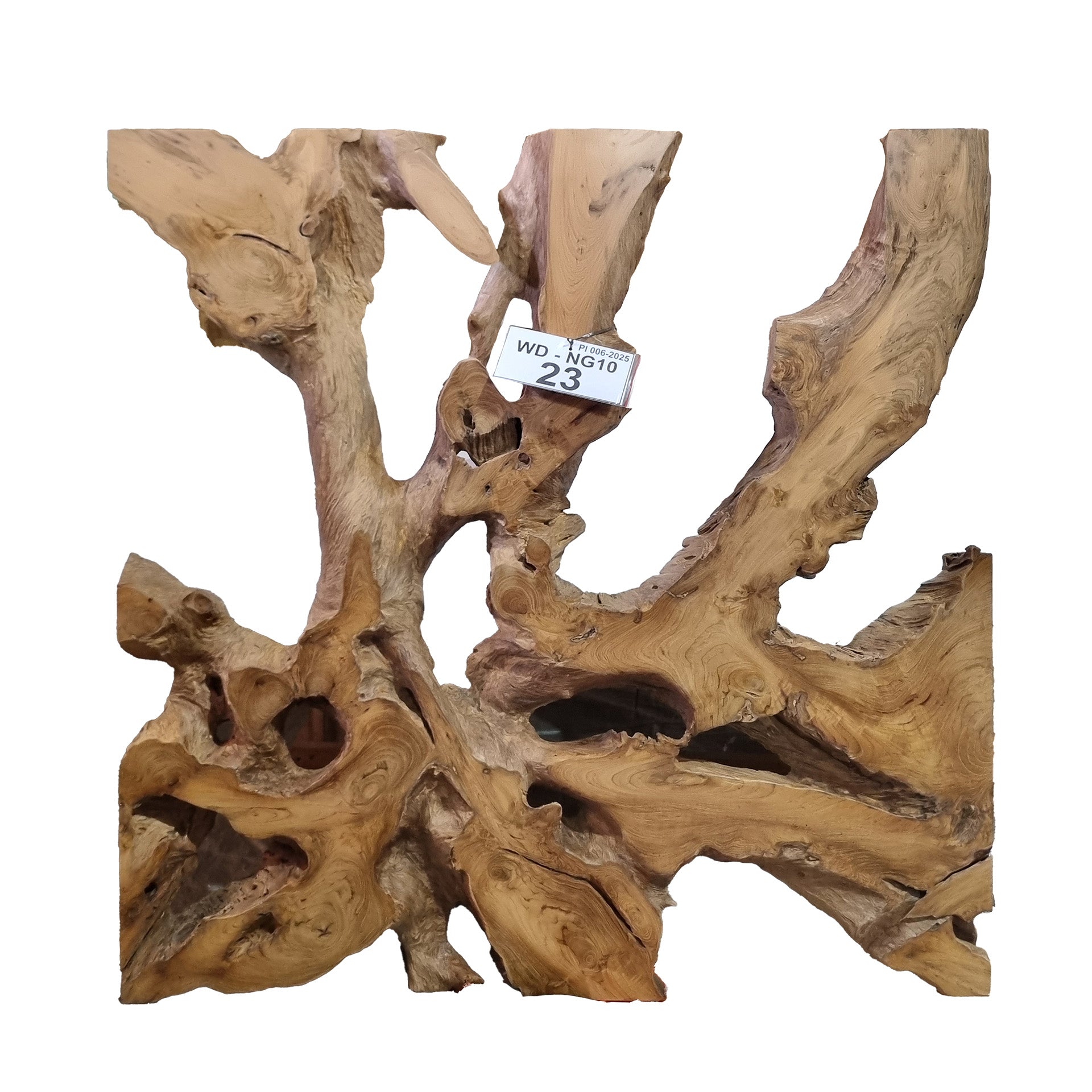 Wandbild NAGA 100cm x 100cm aus Teak Holz