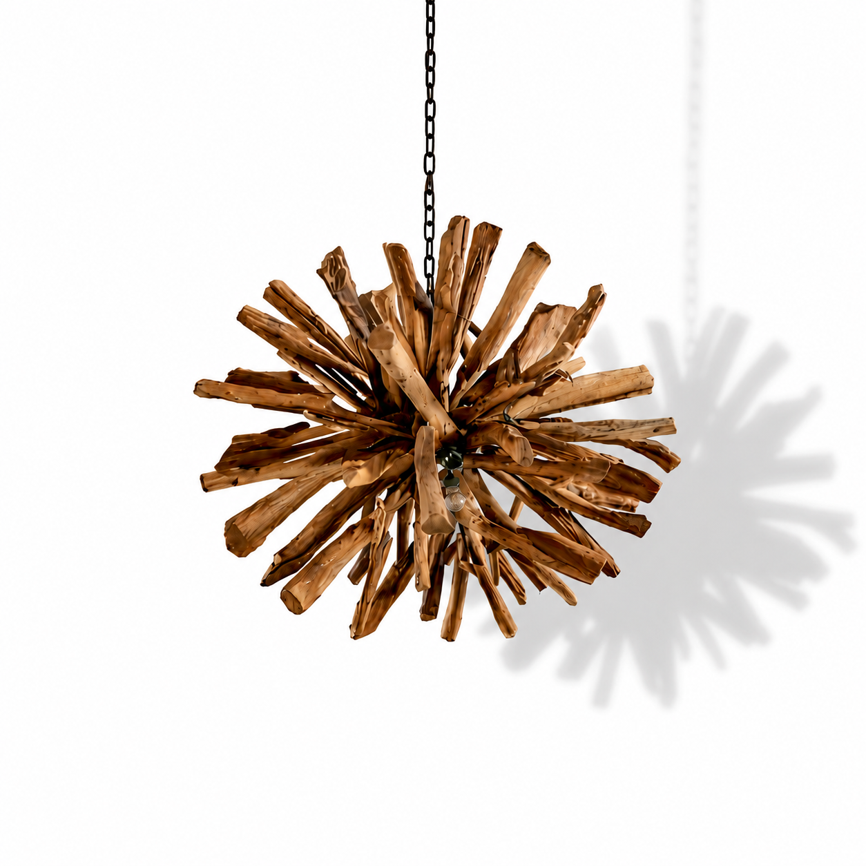 Design Wurzelholz Deckenlampe ACE