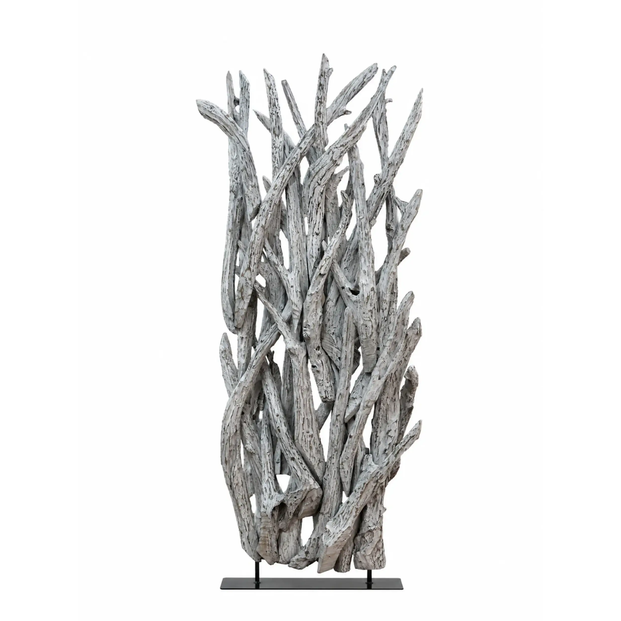 Holz Raumteiler RANTING - white wash