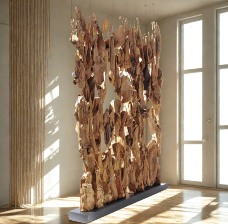 Holz Raumteiler Teakholz von Exotischerleben