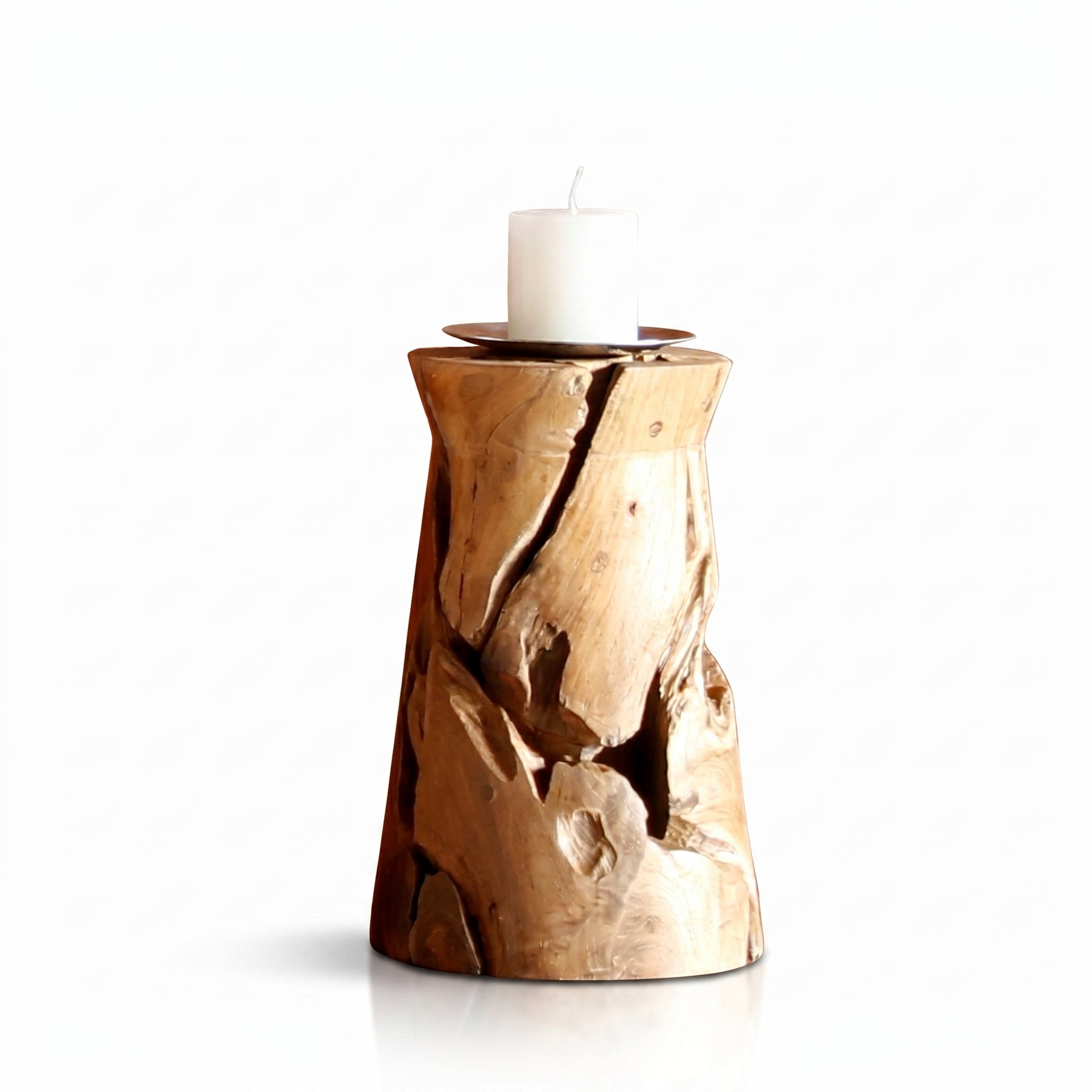 Teak Kerzenständer OXXY
